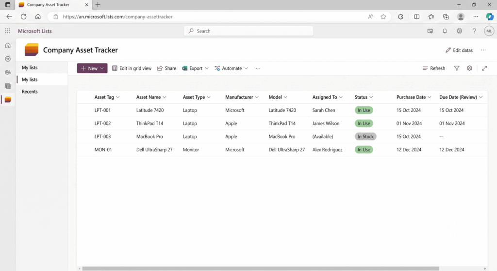 Microsoft Lists