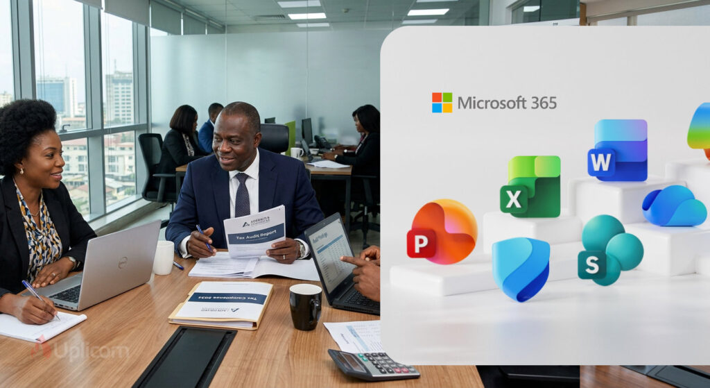 Microsoft 365 Apps For Business Confiiguration, Deployment and Licensing for Professional Services Firm in Nigeria Case Study by Uplicom